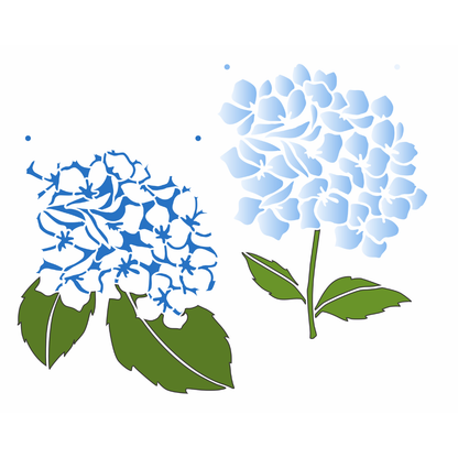 Stencil OPA 20x25 3811 Flor Sombra Hortênsias