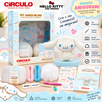 Kit Amigurumi Hello Kitty and Friends Círculo Cor 04 Cinnamoroll