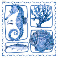 Transfer Têxtil 13,5x13,5cm TTQ4-085 Fundo do Mar