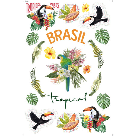 Transfer de Imagem 19,5x29,5cm TIB-105 Brasil Tropical