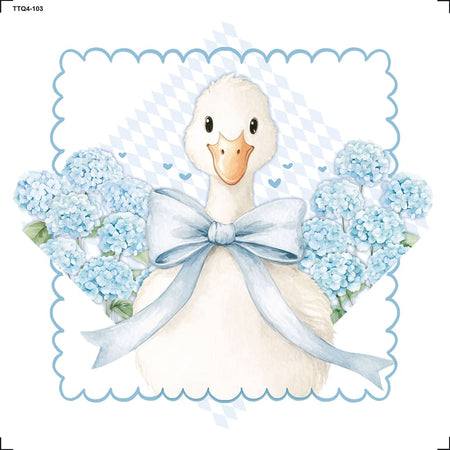 Transfer Têxtil 13,5x13,5cm TTQ4-103 Goose Azul