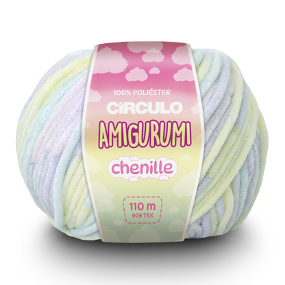 Fio Amigurumi Chenille Circulo 100g com 110m