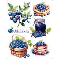 Transfer de Imagem Litoarte 15x19,5cm TIM-006 Blueberry