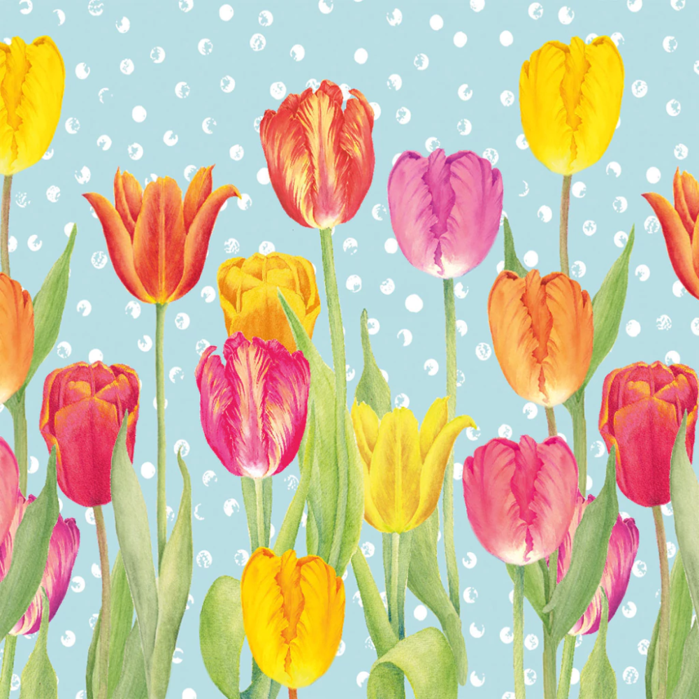 Guardanapo de Papel Decoupage 33x33 PPD Happy Tulips 133003237