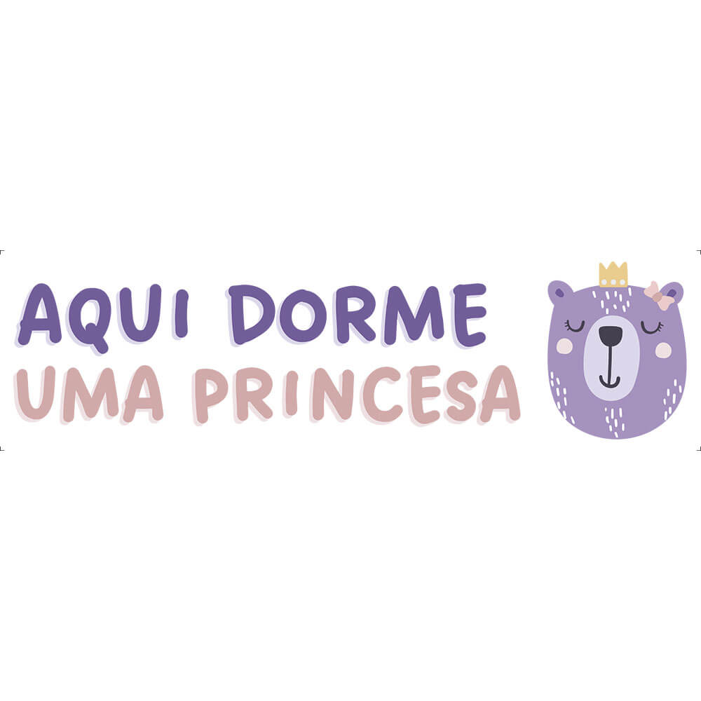 Transfer Têxtil Litoarte 24x7 TTB4-035 Aqui Dorme uma Princesa