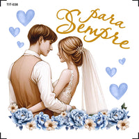 Transfer de Imagem 8x8cm TIT-038 Para Sempre