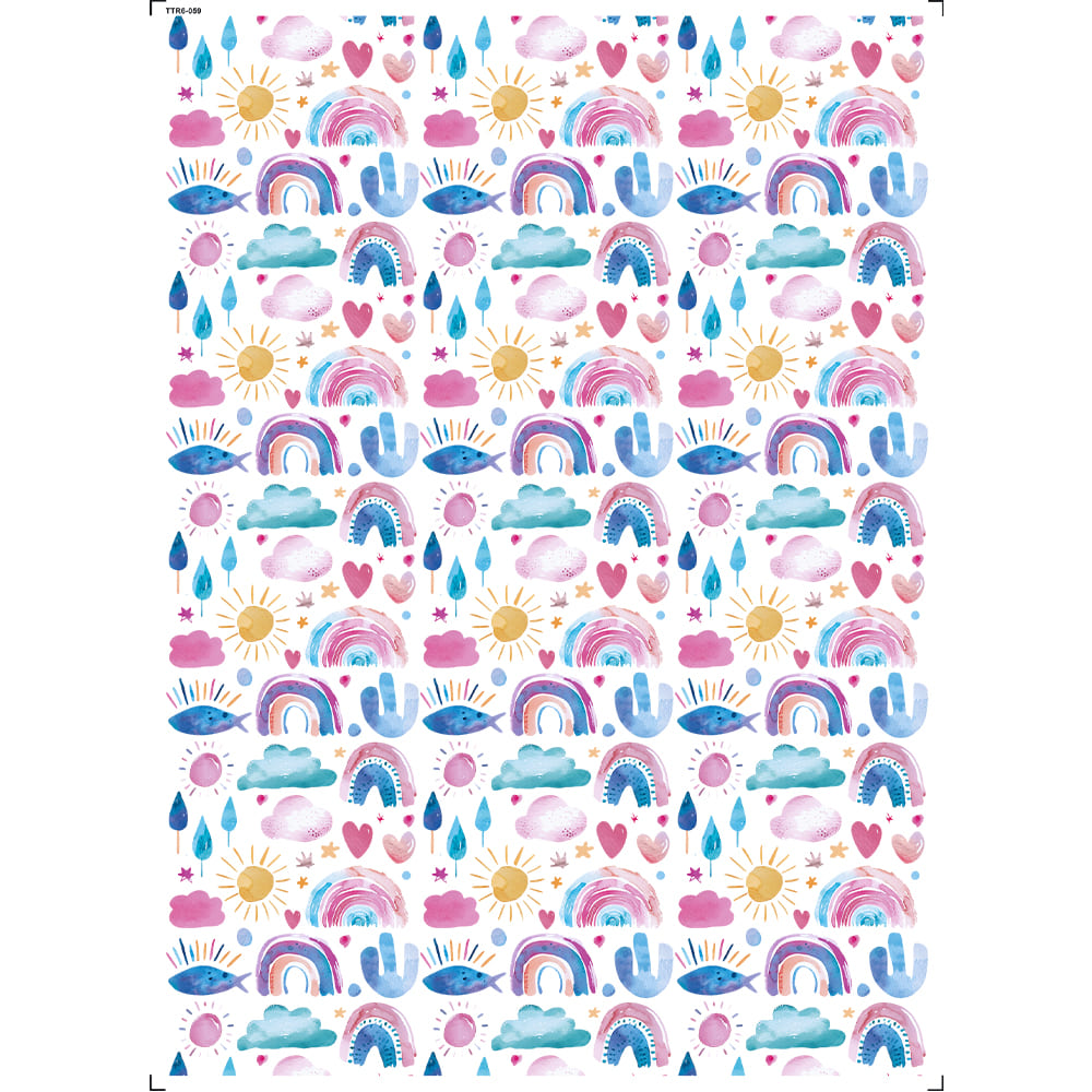 Transfer Têxtil 20x27,5cm TTR6-059 Estampinhas IV