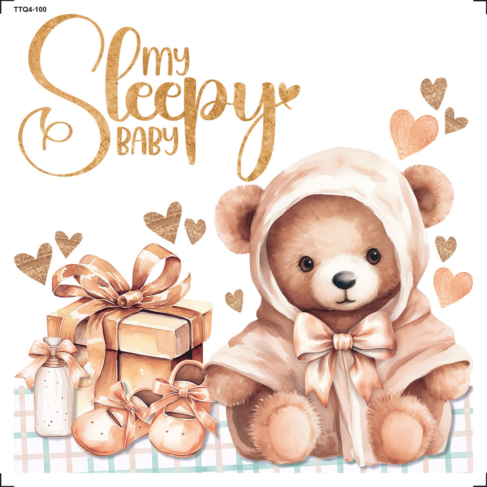 Transfer Têxtil 13,5x13,5cm TTQ4-100 My Sleep Baby