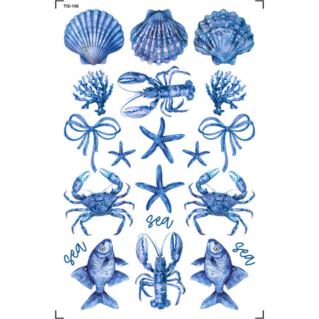 Transfer de Imagem 9,8x15cm TIS-106 Fundo do Mar