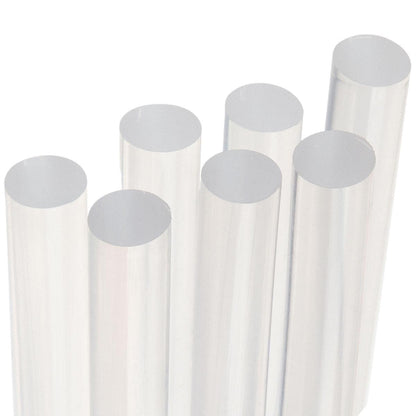 Kit 10 Bastões de Cola Quente 7mm x 30cm Transparente