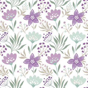 Guardanapo Decoupage Litoarte G2-052 Flor Violeta e Menta