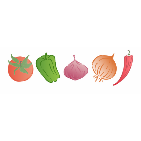 Stencil OPA 10x30 3682 Legumes Diversos II