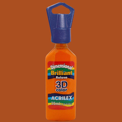 Dimensional Relevo Brilliant Acrilex 3D Color 35ml - Palácio da Arte