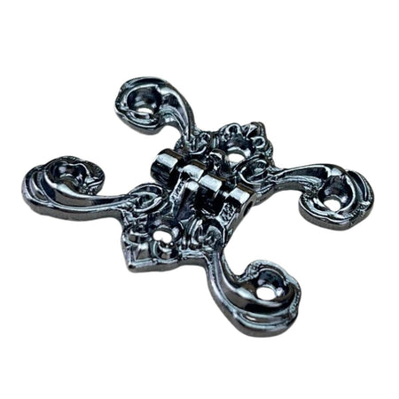 Dobradiça Borboleta Colonial M em Metal Grafite 4,1x3,3cm Kit com 2 peças - Palácio da Arte