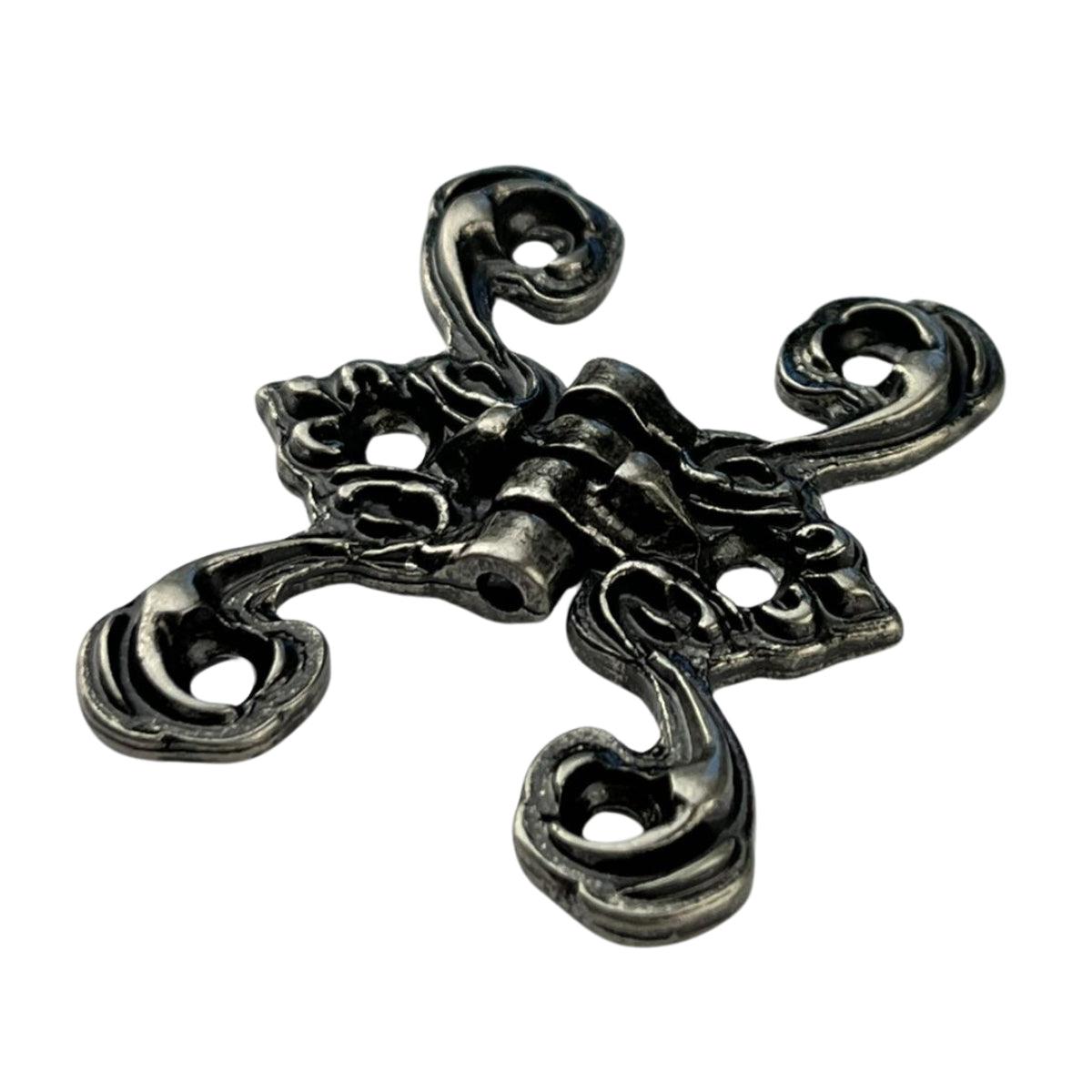 Dobradiça Borboleta Colonial M em Metal Prata Velho 4,1x3,3cm Kit com 2 Peças - Palácio da Arte