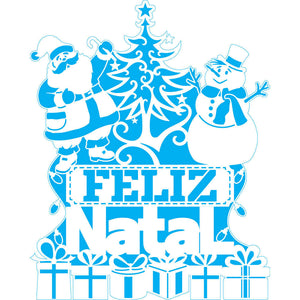 Stencil Litoarte 25x20 STRN-016 Feliz Natal