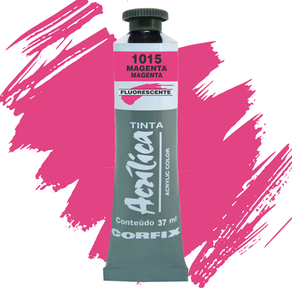 Tinta Acrílica Fluorescente Corfix Bisnaga 20ml
