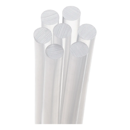 Bastão de Cola Quente 7mm x 30cm Transparente pacote com 1kg