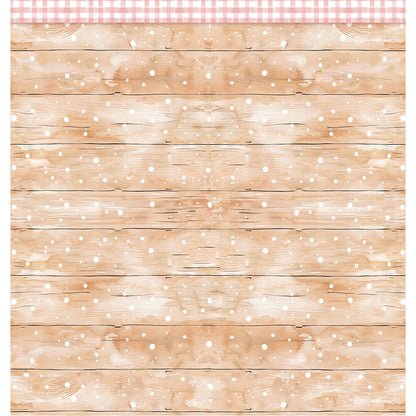 Papel Scrapbook Litoarte SD-1386 Menina de Vermelho 30,5x30,5cm