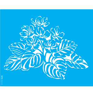 Stencil OPA 20x25 3664 Flor Sombra Violetas
