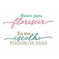 Stencil OPA 15x20 3808 Frases Nasci para Florescer