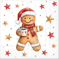 Guardanapo de Papel Decoupage 33x33 Natal Cocoa and Cookie 33321045