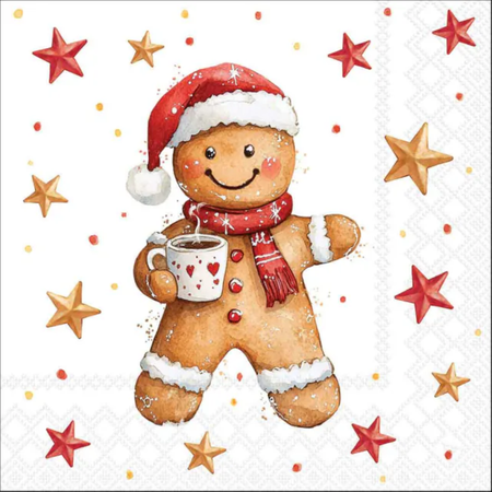 Guardanapo de Papel Decoupage 33x33 Natal Cocoa and Cookie 33321045