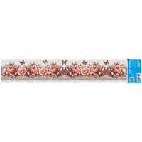 Transfer Têxtil 45x9,5cm TTB6-049 Barra Jardim de Rosas