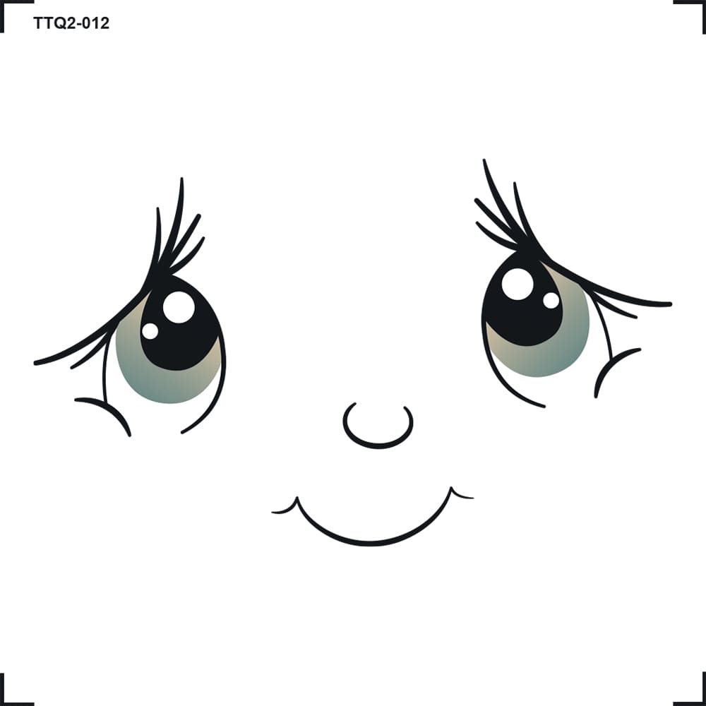 Transfer Têxtil 8x8cm TTQ2-012 Carinha Feliz