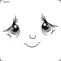 Transfer Têxtil 8x8cm TTQ2-012 Carinha Feliz
