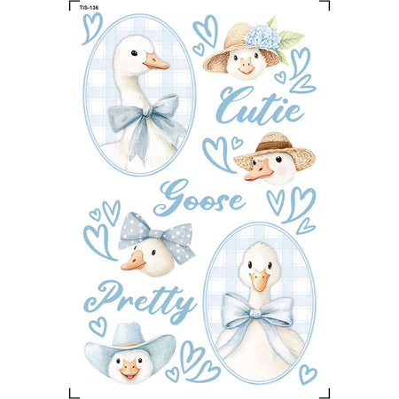Transfer de Imagem 9,8x15cm TIS-136 Cutie Goose Azul