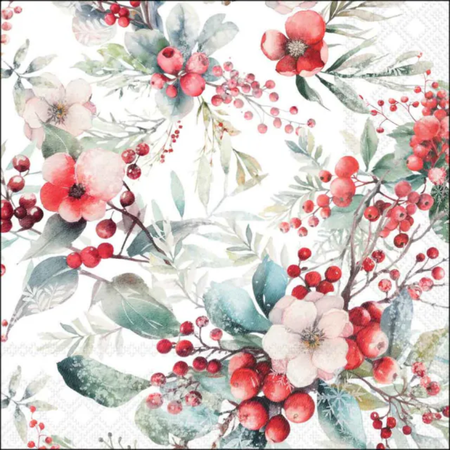 Guardanapo de Papel Decoupage 33x33 Natal Winter Berries 33320955