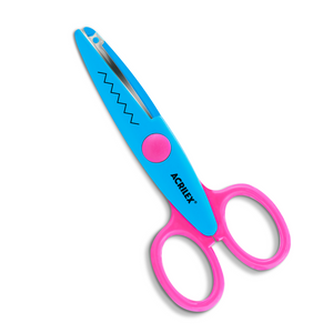 Tesoura Escolar Zig Zag Acrilex 13,5cm Corte Bigodinho