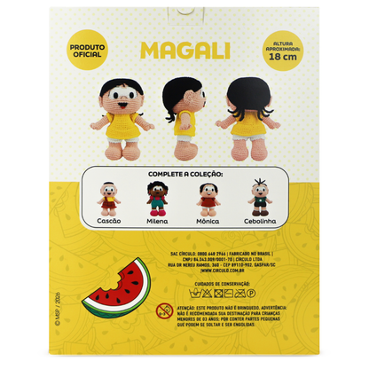 Kit Amigurumi Turma da Mônica Círculo Cor 03 Magali
