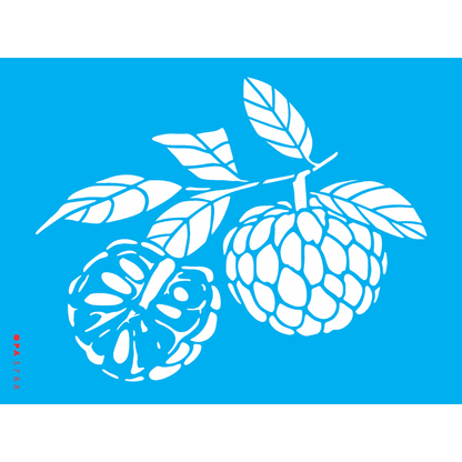 Stencil OPA 15x20 3788 Feirinha Estamparia Fruta do Conde Pinha