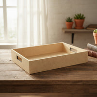 Bandeja em MDF Retangular com Alça 6,5x20x30cm