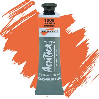 Tinta Acrílica Fluorescente Corfix Bisnaga 20ml