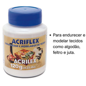 Endurecedor Acrilex e Modelador de Tecido Acriflex 120g - Palácio da Arte