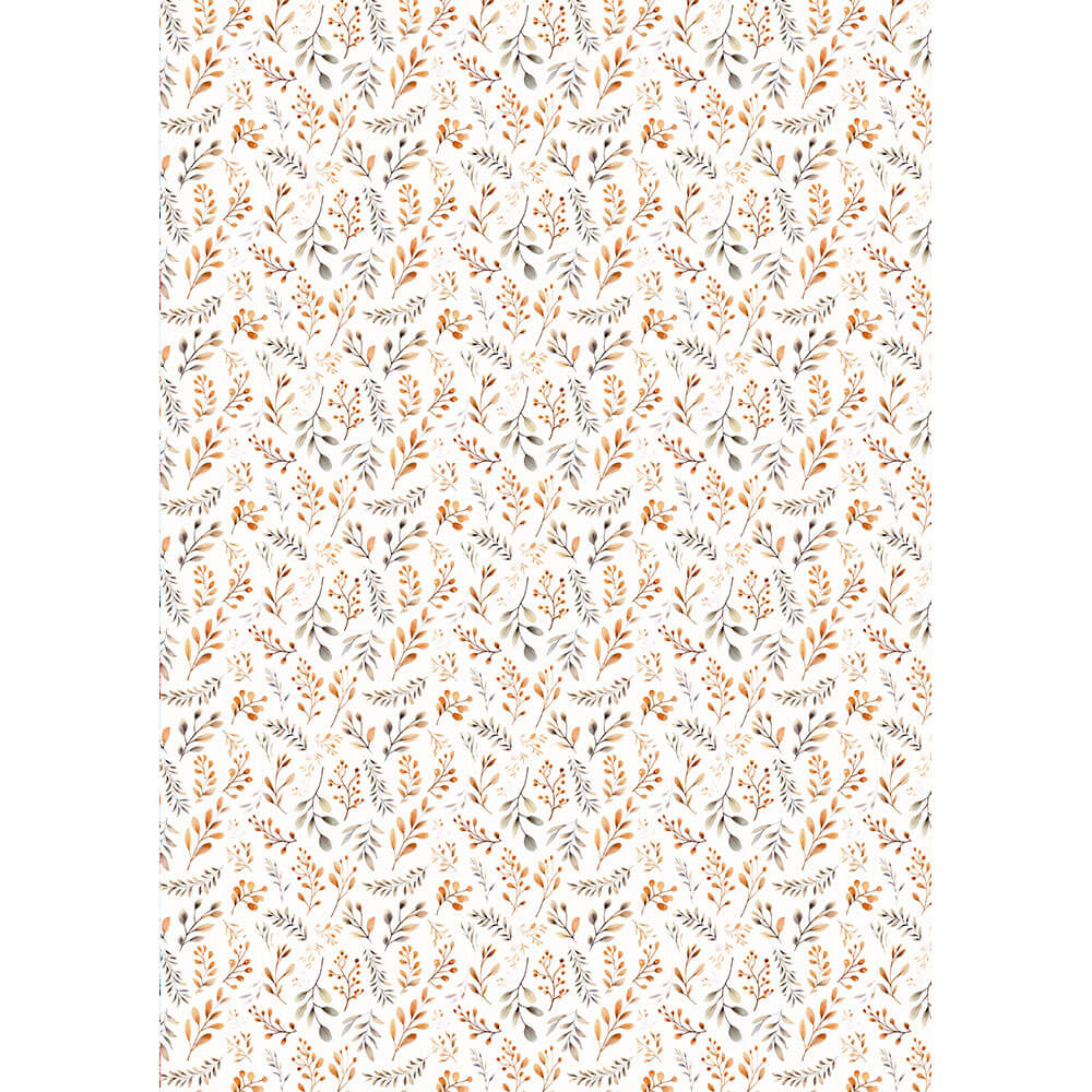 Estampa Adesiva 32x45 ESTAN-007 Raminhos Bege - Palácio da Arte