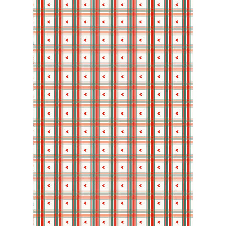 Estampa Adesiva 32x45 ESTAN-010 Xadrez com Corações - Palácio da Arte