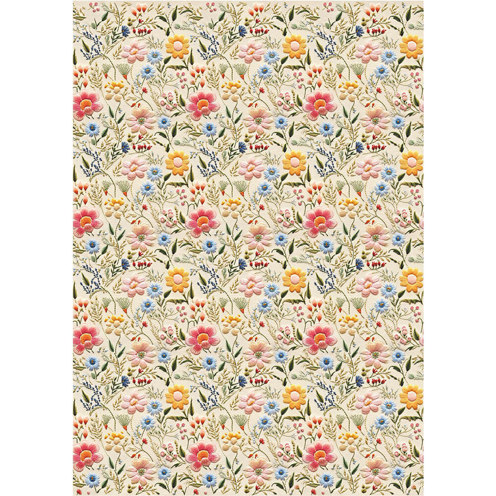 Estampa Adesiva Litoarte ESTA-008 Flores Coloridas II 32x45cm - Palácio da Arte