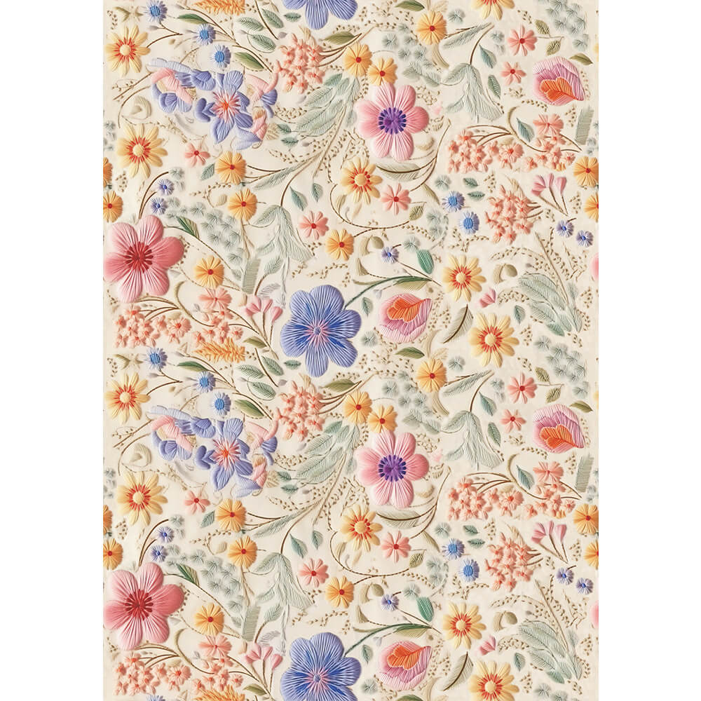 Estampa Adesiva Litoarte ESTA-011 Flores Coloridas IV 32x45cm - Palácio da Arte