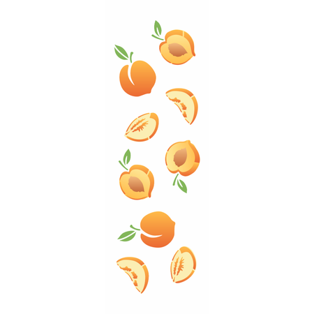 Stencil OPA 10x30 3725 Feirinha Pêssegos