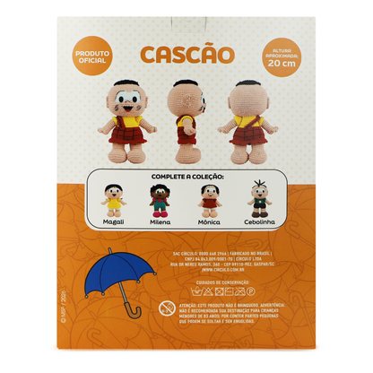 Kit Amigurumi Turma da Mônica Círculo Cor 05 Cascão