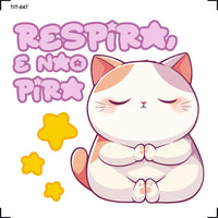 Transfer de Imagem Litoarte 8x8cm TIT-047 Respira e não pira