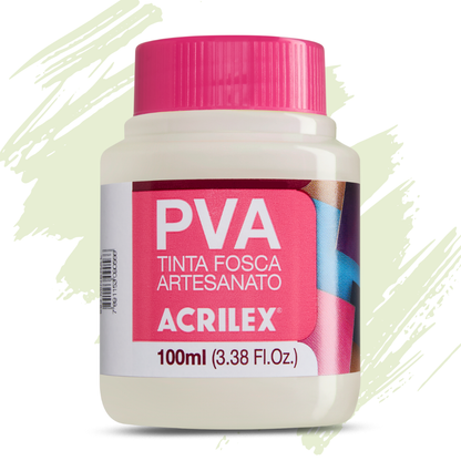 Kit 12 Tintas PVA Acrilex 100ml Fosca Artesanato