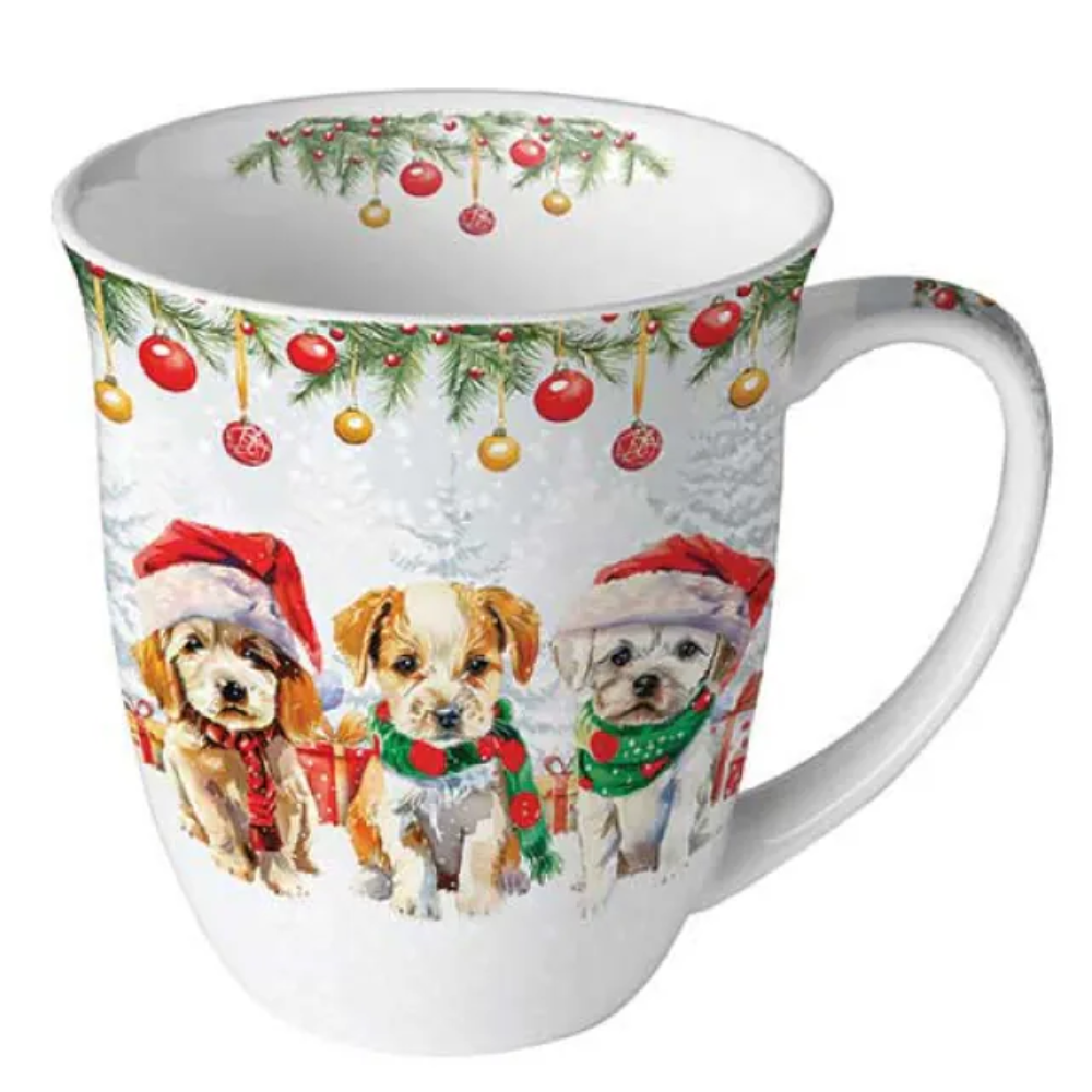 Guardanapo Decoupage Ambiente Funny Cute Puppies 33x33 com 2 Unidades