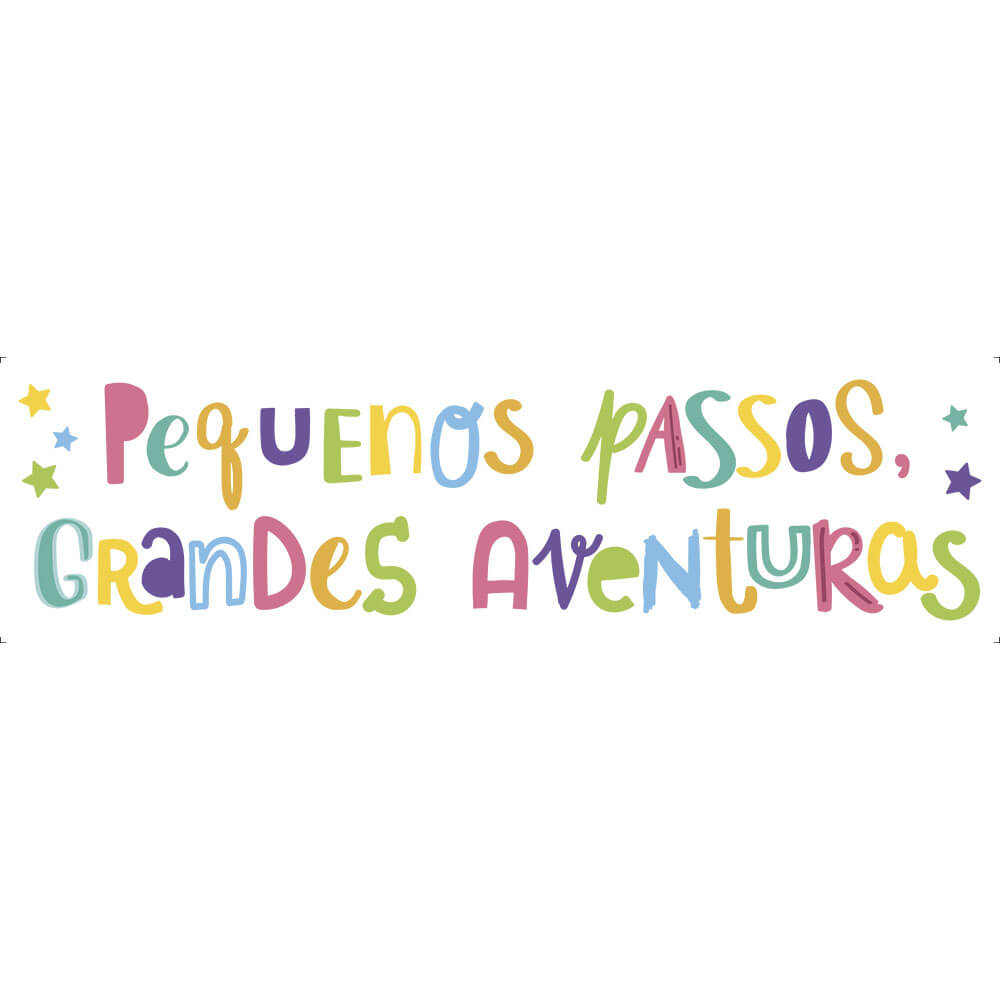 Transfer Têxtil Litoarte 24x7 TTB4-033 Pequenos Passos