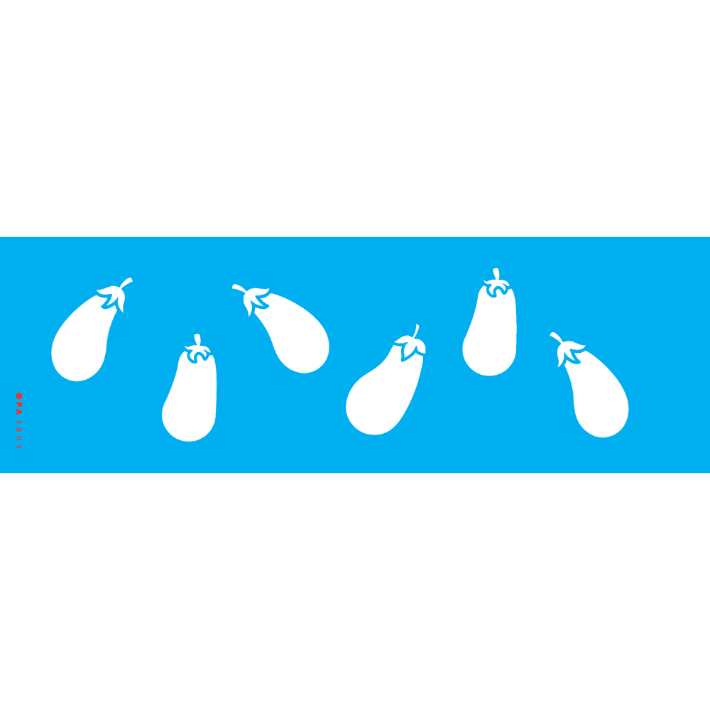 Stencil OPA 10x30 3803 Feirinha Estamparia Legumes Berinjelas