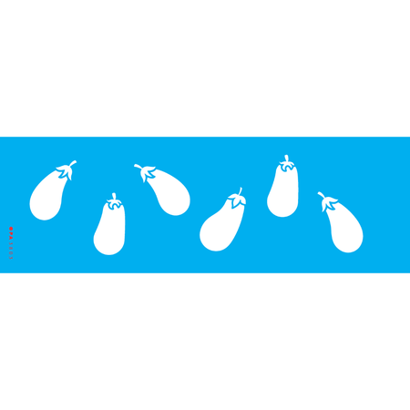 Stencil OPA 10x30 3803 Feirinha Estamparia Legumes Berinjelas